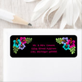 Tropische Hibiscus - Return Address Label (Insitu)
