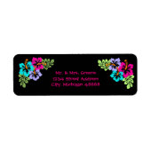 Tropische Hibiscus - Return Address Label (Voorkant)