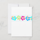 Tropische Hibiscus - RSVP-kaart RSVP Kaartje (Achterkant)