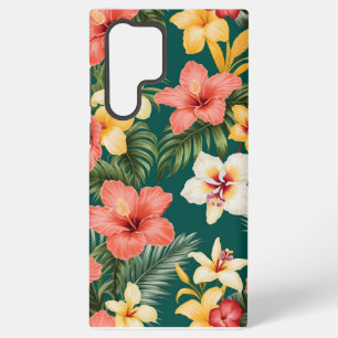 Tropische Hibiscus Samsung S22 Ultra Hoesje Samsung Galaxy Hoesje