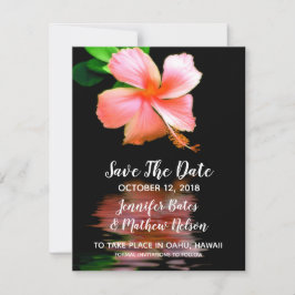 Tropische Hibiscus Save the Date Aankondigingen