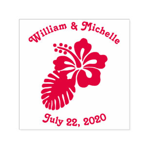 Tropische Hibiscus Self-Inking Accent Stamp Zelfinktende Stempel