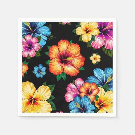 Tropische Hibiscus Servet (Voorkant)