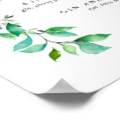 Tropische Hibiscus Signature Cocktail Menu Sign. Poster (Hoek)