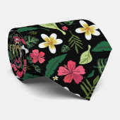 Tropische Hibiscus Stropdas (Opgerold)