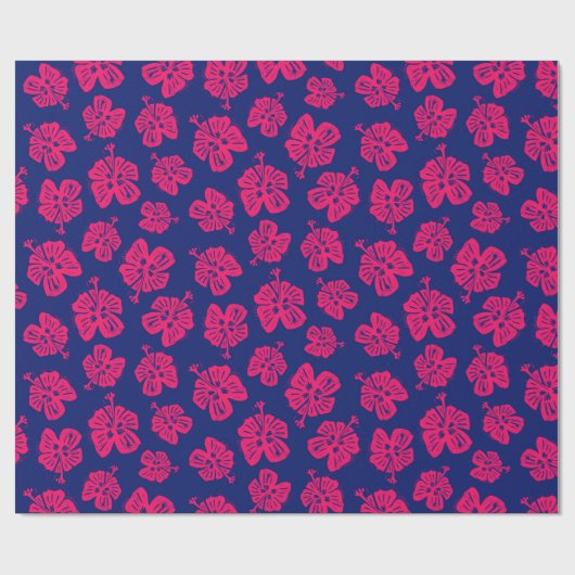 Tropische hibiscus voor een beetje paradijs thuis cadeaupapier (Vlak)