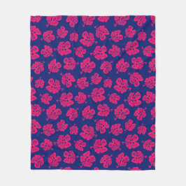 Tropische hibiscus voor een beetje paradijs thuis fleece deken