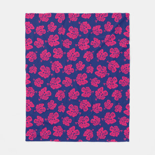 Tropische hibiscus voor een beetje paradijs thuis fleece deken