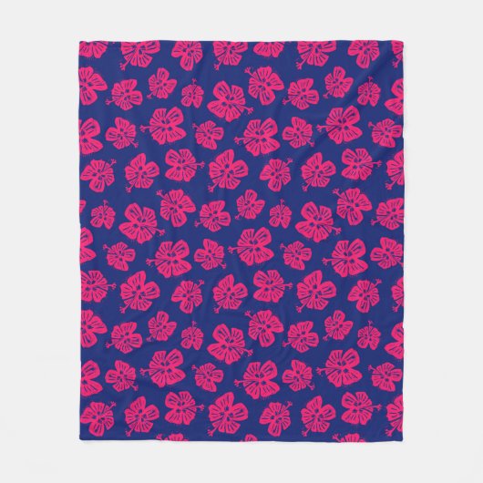 Tropische hibiscus voor een beetje paradijs thuis fleece deken (Voorkant)