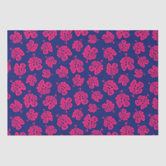 Tropische hibiscus voor een beetje paradijs thuis tissuepapier (Voorkant)