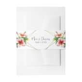 Tropische hibiscus Wedding Uitnodigingen Wikkel (Voorkant Voorbeeld)