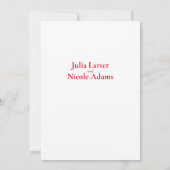 Tropische Hibiscus Wilde Bos Botanische Bruiloft Kaart (Achterkant)