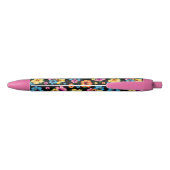 Tropische Hibiscus Zwarte Inkt Pen (Achterkant)