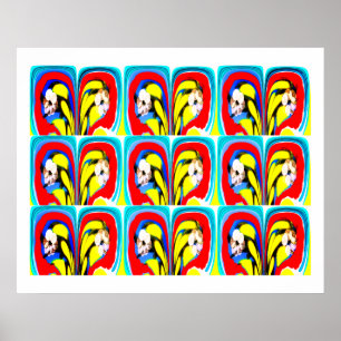 Tropische hitte kunst poster