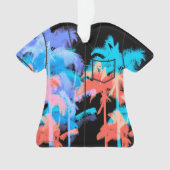 Tropische hittegolf Neon Hawaiian Palm Aloha Shirt Ornament (voorkant)