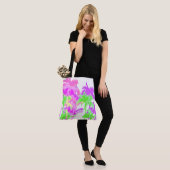 Tropische hittegolf Neon Hawaiian Palm Beach Tote Bag (Op model)