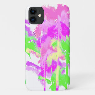 Tropische hittegolf Neon Hawaiian Palm Trees Case-Mate iPhone Case