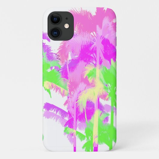 Tropische hittegolf Neon Hawaiian Palm Trees Case-Mate iPhone Case (Achterkant)