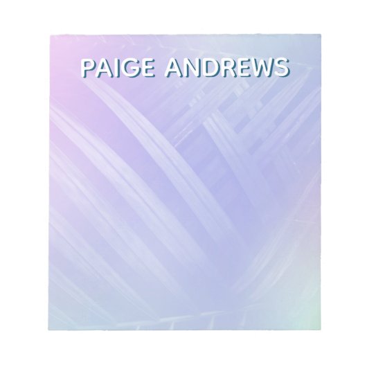 Tropische holografische bladeren notitieblok (Voorkant)