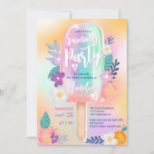 Tropische holografische zomer zwembad feest Sweet  Kaart (Voorkant)