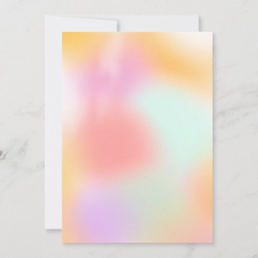 Tropische holografische zomer zwembad feest Sweet  Kaart (Achterkant)