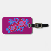 Tropische honingschildpadden en Hibiscus Flowers Bagagelabel (Voorkant horizontaal)