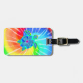 Tropische Honu Turtle en Hibiscus Bagagelabel (Voorkant horizontaal)