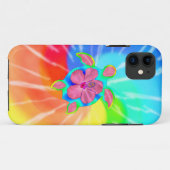 Tropische Honu Turtle en Hibiscus Case-Mate iPhone Case (Achterkant (horizontaal))