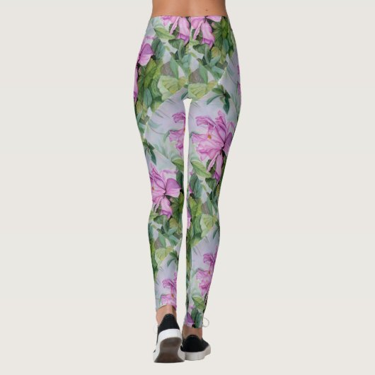 TROPISCHE HOT PINK ORCHID | LEGGINGS (Achterkant)