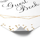 Tropische houtskool uit Goud Lijst Poster (Hoek)