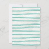 Tropische Hula Blond Meisje Verjaardagsfeestje Kaart (Achterkant)