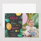 Tropische Hula op meer dan 1e verjaardag foto Kaart (Voorkant / Achterkant)
