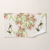 Tropische Hummingbird Birds Flowers Bath Towel Set Bad Handdoek (Handdoek)