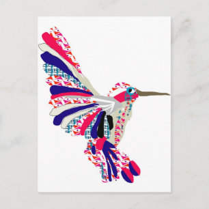 Tropische Hummingvogel Briefkaart