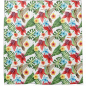 Tropische Hummingvogel Douchegordijn (Voorkant)