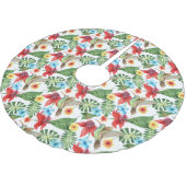 Tropische Hummingvogel Kerstboom Rok (Gekanteld)