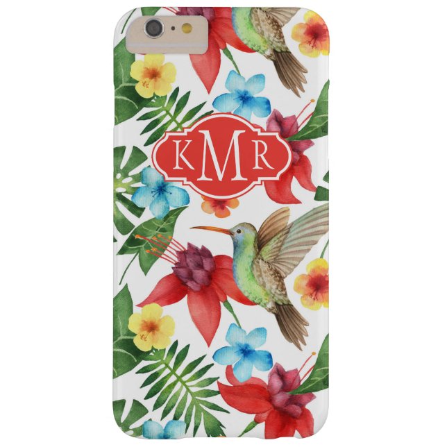 Tropische Hummingvogel | Monogram Case-Mate iPhone Case (Achterkant)