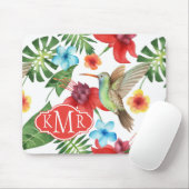 Tropische Hummingvogel | Monogram Muismat (Met muis)