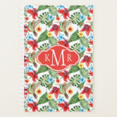 Tropische Hummingvogel | Monogram Planner (Voorkant)