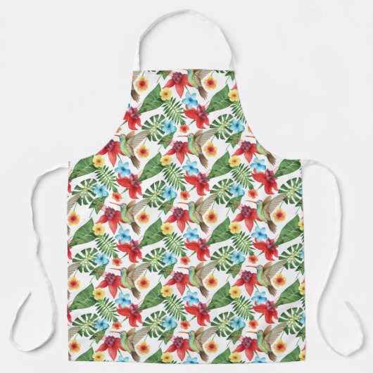 Tropische Hummingvogel Schort (Voorkant)