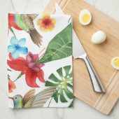 Tropische Hummingvogel Theedoek (Quarter Fold)