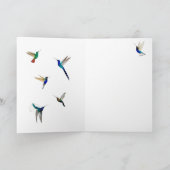 Tropische Hummingvogelkaart Kaart (Binnen)