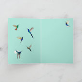 Tropische Hummingvogels Kaart (Binnen)