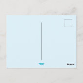 Tropische hut Kerstmis Palm Beach Lights Briefkaart (Achterkant)