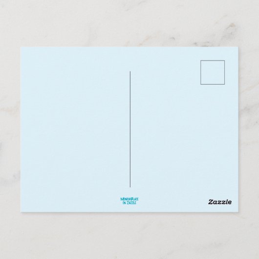 Tropische hut Kerstmis Palm Beach Lights Briefkaart (Achterkant)