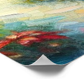 Tropische hut Kerstmis Palm Beach Lights Poster (Hoek)