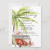 Tropische Huwelijksuitnodiging 50ste Verjaardag Kaart (Voorkant)