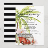 Tropische Huwelijksuitnodiging 50ste Verjaardag Kaart (Voorkant / Achterkant)