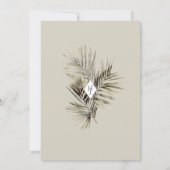 Tropische huwelijksuitnodiging - Botanisch ontwerp Kaart (Achterkant)