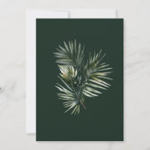 Tropische huwelijksuitnodiging, Moody Botanical Kaart (Achterkant)